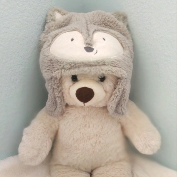 Carter's Baby Winter Hat, Snuggly Soft Wolf/Husky Dog - Picture 1 of 13